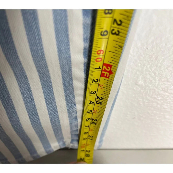 Universal Thread Womens Button Fly High Rise Skinny Jeans Blue Stripes Sz 2/26R - Picture 5 of 12